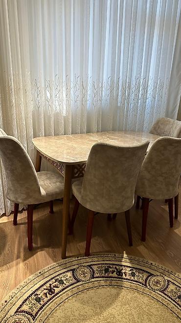 metbext stol stul: Mətbəx üçün, Yeni, Açılan, Kvadrat masa, 4 stul — 9