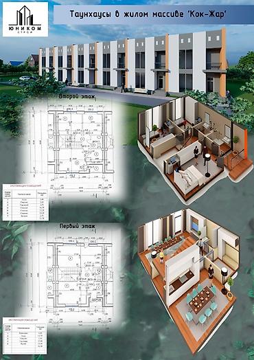 Продажа таунхаусов: 4 комнаты, 110 м², Кок-Жар ж/м Газ, Электричество, Холодная вода — 17