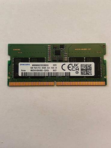 kompüter satisi: Operativ yaddaş (RAM) Samsung, 8 GB, > 4000 Mhz, DDR5, Noutbuk üçün, İşlənmiş — 3