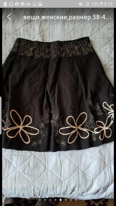 Юбки,коричневая новая,(плессированый гипюр,длина в пол),черная юбка