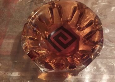 konfet qabı: Конфетница цветное стекло тяжелое,Чехия* купленн 1970годов в