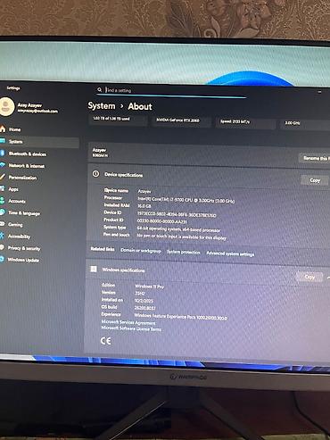 Masaüstü kompüterlər və komponentlər: Xaricə gedirəm deyə satıram. 16 gb ram 500 gb sdd 1 tbb hdd i7-9700 — 4