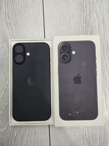 айфо: IPhone 16, Б/у, 128 ГБ, Midnight, Коробка, 94 %