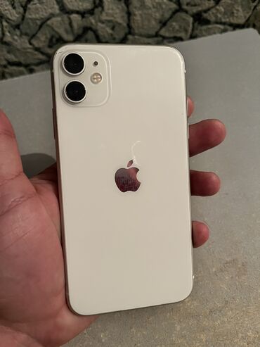 Mobil telefonlar: IPhone 11, 64 GB, White Titanium, Simsiz şarj, Face ID, Sənədlərlə