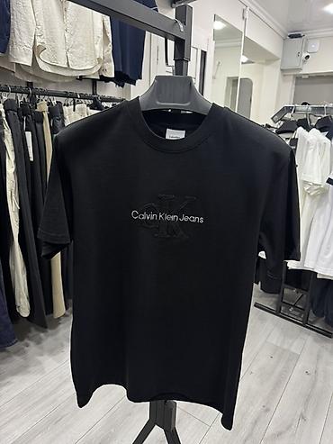Мужская футболка, XL, 2XL, Calvin Klein, Новый, цвет - Черный, Самовывоз