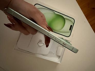 iphone telofon: IPhone 15, 128 GB, Alpine Green, Simsiz şarj, Face ID — 9