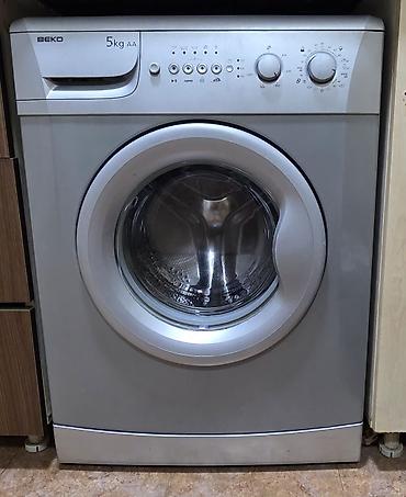 Бытовая техника: Стиральная машина Beko, 5 кг, Б/у, Автомат, Без сушки — 1