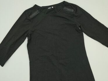czarne bluzki z krótkim rekawem: Tunika, SinSay, XL, stan - Bardzo dobry