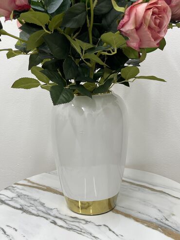 Розы: Керамическая ваза,искусственный цветок Розы этот цветок розы можно