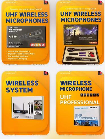 Məhsul: UHF Wireless Microphones – peşəkar simsiz mikrofon sistemi