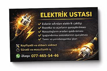 masin elektriki: ELEKTRİK USTASI – peşəkar elektrik-montaj və işıqlandırma həlləri — 1