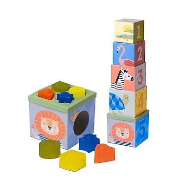 flo clo: Taf Toys edukativne kocke – 2u1 slagalica i sorter oblika Šifra — 1