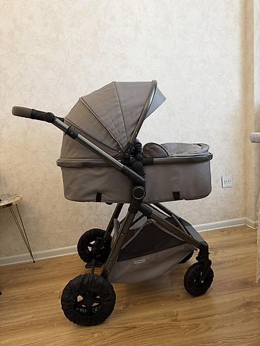 mini araba: Uşaq arabası – 2‑in‑1 transformasiya olunan model, boz rəng — 3