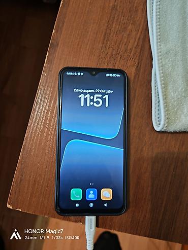 telefon satisi ikinci el: Redmi 9T, 64 GB, rəng - Qara, Düyməli, Barmaq izi, İki sim kartlı — 1