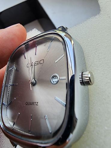 soft shell: Классические часы часы, Casio, Серебро, Япония, Мужские, Новый — 4