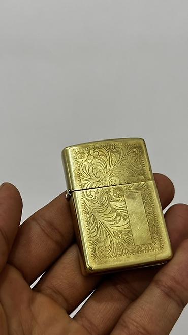 зажыгалки: Зажигалка Zippo с гравировкой Венеция - Корпус из латуни с глубоким — 1