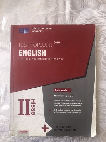 İngilis dili test toplusu 2019 cu il