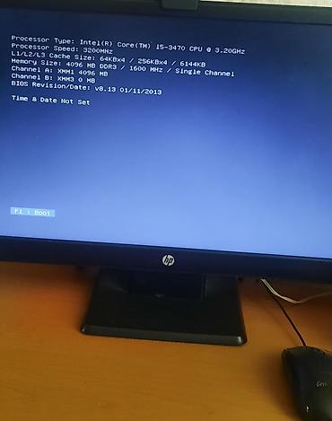 komputer core 2 duo: HP masaüstü kompüter seti Tərkibi: - HP Pro sistem bloku - Prosessor — 3