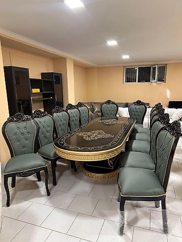 pemo luks: Qonaq otağı üçün, Yeni, Açılmayan, Oval masa, 12 stul — 1