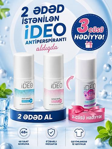Faberlic iDEO antiperspirantları – 48 saatlıq qoruma və etibarlı lalafo.az -da Faberlic iDEO antiperspirantları – 48 saatlıq qoruma və etibarlı