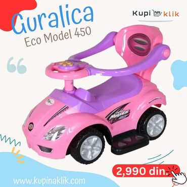 Dečiji električni automobili: Guralica Eco Model 450 – 3 u 1 dečje vozilo - Višenamenska guralica — 4