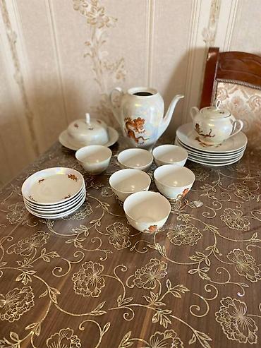 cay: Çay dəsti, Farfor, 6 nəfərlik, Almaniya — 2