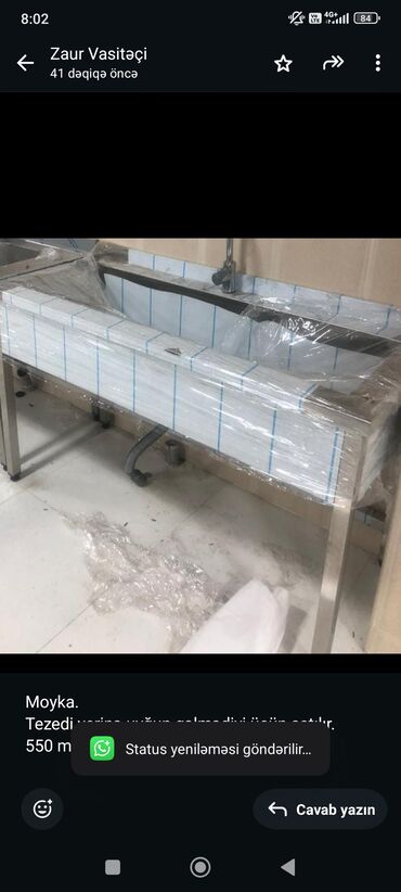 Divanlar: Moyka. Tezedi yerinə uyğun gəlmədiyi üçün satılır. 550 manata alınıb