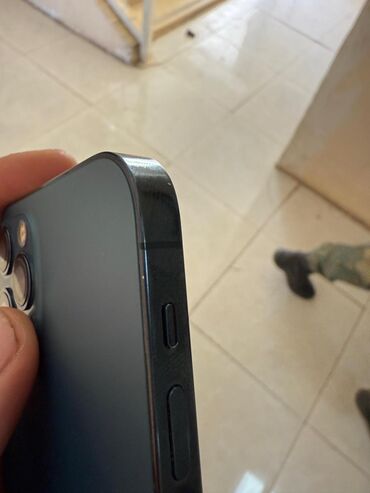 Apple iPhone: IPhone 12 Pro, 128 GB, Blue Titanium, Simsiz şarj, Face ID, Sənədlərlə