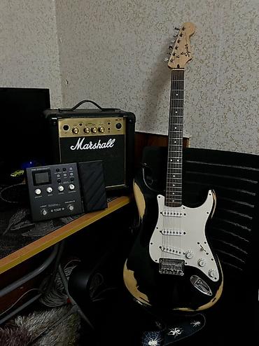 elektrik gitara: Elektrik gitara seti - Gitara: Squier Stratocaster Relic tipli — 1