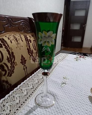 Qab-qacaq və mətbəx ləvazimatları: Qədəhlər, rəng - Yaşıl, Şüşə, 6 ədədli dəst, Türkiyə — 1
