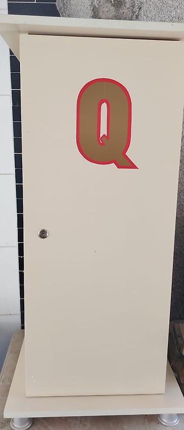 ofis ucun kreslo ucuz: Ağ rəngli birqapılı şkaf - Material: laminat/MDF lövhə - Rəng: açıq — 4