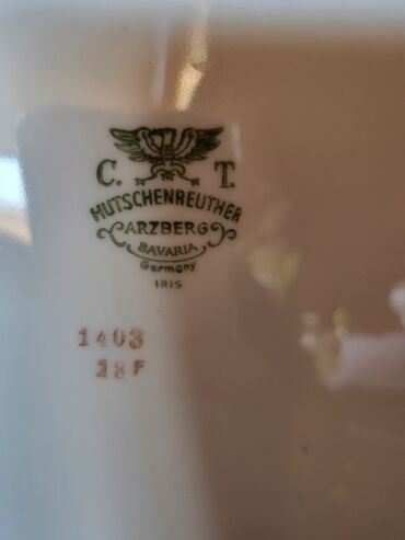 Ostalo posuđe: Tanjir iz 1945 do 194o za serviranje Hutachenreuther Bavaria na lalafo.rs — 4 Ostalo posuđe: Tanjir iz 1945 do 194o za serviranje Hutachenreuther Bavaria — 4