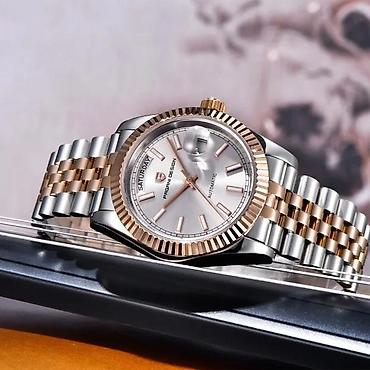 Ručni satovi: PAGANI DESIGN PD-1752 - 36mm - Siva - Rolex Day-Date Homage Potpuno — 3