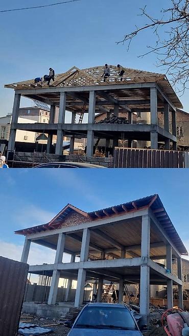 установка крыши: Кровельные работы под ключ Крыша жабабыз бардык турун. стаж 10 жыл — 3