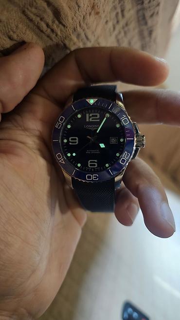 saat qutusu: Longines Hydro Conquest mavi Tonda Sport saat. təp təzədi qutusu — 9