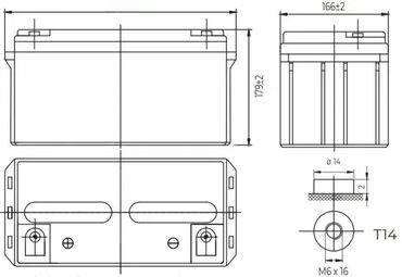 električni protočni bojler za tuširanje: Brand: NPP |x|x Model: NPP NPG12V-65Ah, GEL BATTERY, C20=65AH, T14