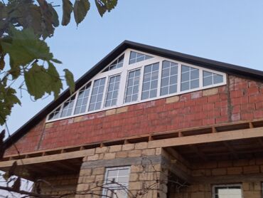 Plastik pəncərələr: Yeni İkiqat şüşə paketi Plastik pəncərə, Еni: 1000 sm, Uzunluğu: 1000 sm, Pulsuz quraşdırma — 10