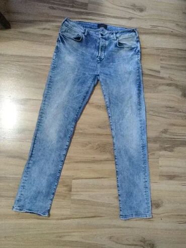 Farmerke: Lepo ocuvane Fishbone farmerice broj 34 Claytone farmerice 48 sirina — 7