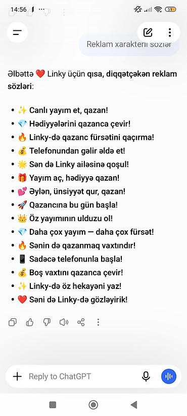 dim pdf ingilis dili: Linky – canlı yayım və sosial interaktivlik platforması - Canlı — 1