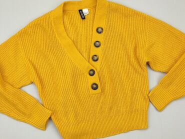 spódniczka w kratkę żółta: Sweter, H&M, S, stan - Bardzo dobry