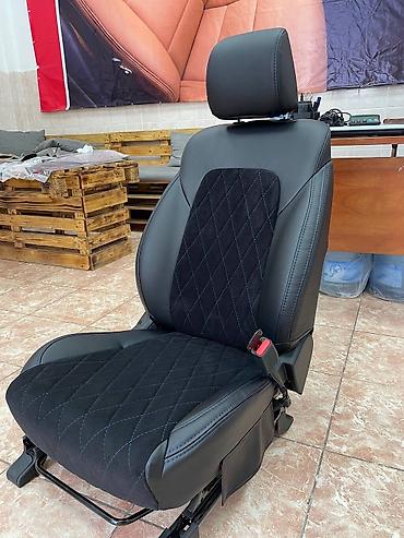 Чехлы и накидки на сиденья: Чехлы Тканевые, цвет - Черный, Hyundai, Новый, Самовывоз — 12