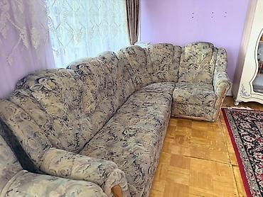 kreditle künc divanlar: Künc divan dəsti - Tərkibi: 1 böyük künc divan + 2 ədəd geniş kreslo — 3