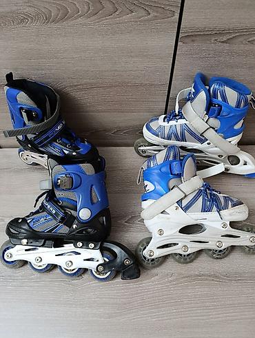 Ролики: Детские роликовые коньки, 2 пары.Каждая пара по 1350 сом Пара 1 — 1