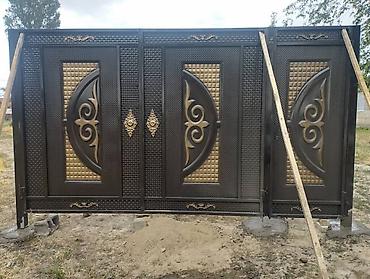 Откатные ворота: Ворота Ворота Распашные, Штампованный Кыргыз оймо баардык турун — 17