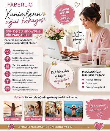 gunluk iş elanları bakı: Satış məsləhətçisi tələb olunur, Yalnız qadınlar üçün, İstənilən yaş, Təcrübəsiz, Həftəlik ödəniş — 1