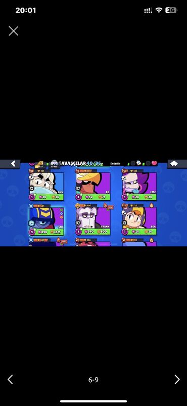 Video oyunlar üçün aksesuarlar: Brawl Stars hesabı – detallı məlumat - Kupa: 9437 (profildə “Tüm — 5