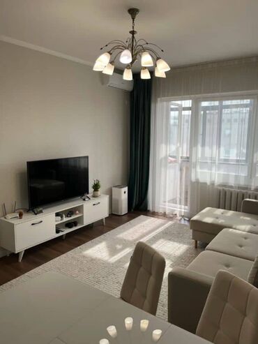 ош базар квартира керек: 3 комнаты, 72 м², 105 серия, 5 этаж, Евроремонт