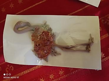 Новогодние фигуры: Набор декоративных фигур из гипса/полимерной массы, ручная роспись. - — 10