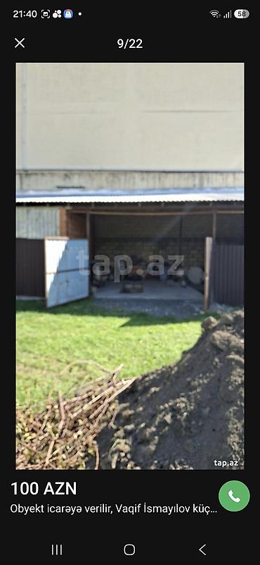 quba tap az: İcarəyə verilir: Bazar yolunda, yeni Polis İdarəsinin qarşısında 12x6 — 1