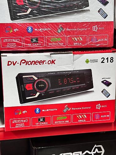 Автомагнитола DV-Pioneer.OK 218 с поддержкой Bluetooth и управлением